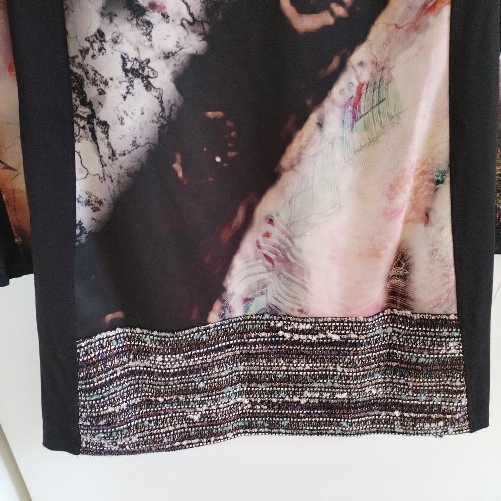 Save the Queen Abstract Multicolor Long Sleeve Dress - Picture 8 of 12